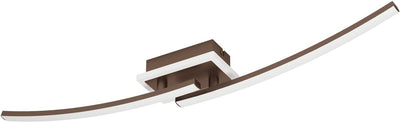 Plafonnier Eglo Lungolago - LED - 75 cm - bronze | blanc - dimmable