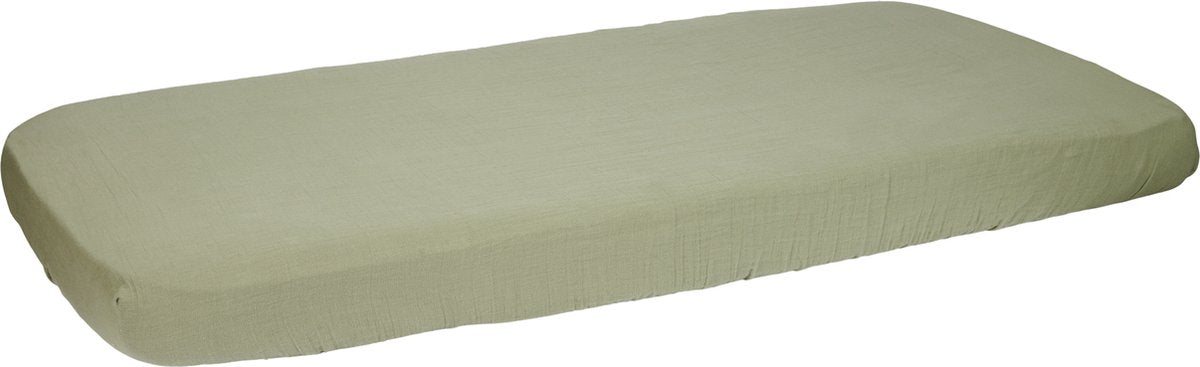 Drap-housse pour berceau Little Dutch - vert - petite ferme