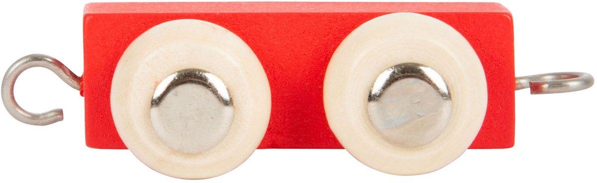 Petit pied de police en bois rouge