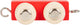 Petit pied de police en bois rouge
