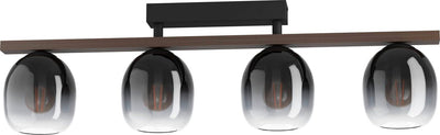Plafonnier Eglo filago - e27 - 88 cm - marron noir