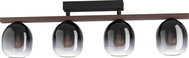 Plafonnier Eglo filago - e27 - 88 cm - marron noir