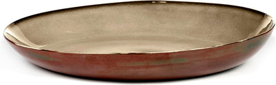 Serax - anita le grelle terres de rêves - bol de service - gris brumeux rouille - 35 ø