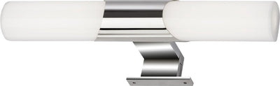 Briloner lime - Lampe de miroir LED - éclairage miroir de salle de bain - lumière blanc neutre 4 000k - 800 lm - chrome - 32cm
