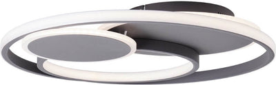 Brilliant runda - plafonnier - LED 51,5w - 3000k-6000k - gris foncé mat