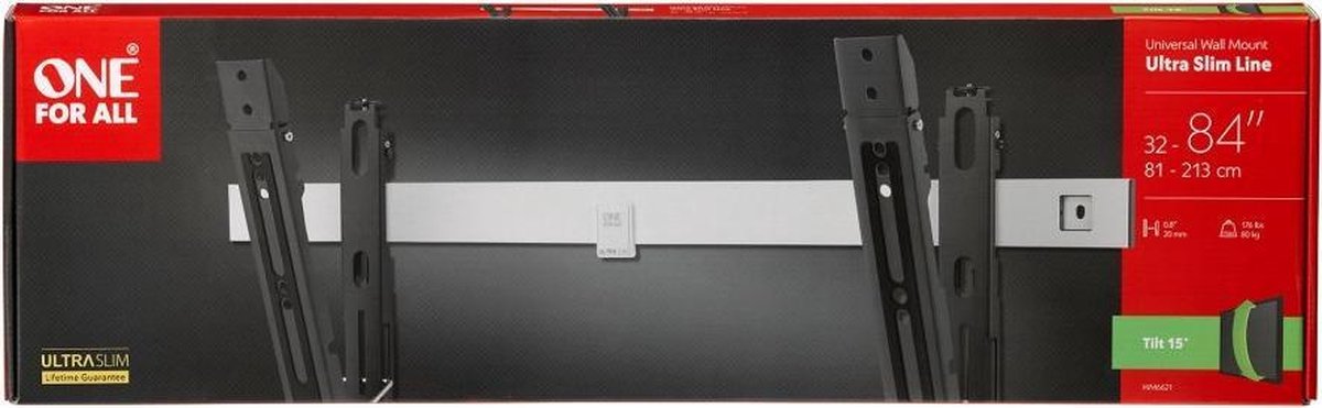 Un pour tous wm6621 support mural vesa 600 - plat inclinable
