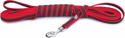 Laisse de dressage antidérapante pour chien Julius K9 - laisse de pistage rouge avec poignée 20 mm x 10 m
