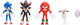 Jakks sonic film, figurines sonic 6 cm multipack w1