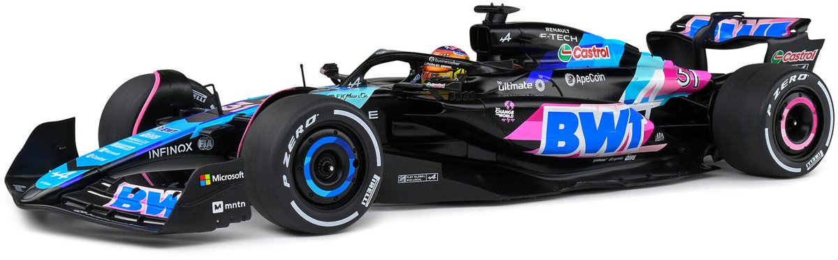 Formule 1 alpine f1 team a524 #31 miami gp 2024 - 1:18 - solido