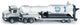 Siku 1614 Low -Loader + Rocket