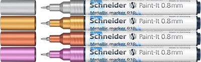 Instruments d'écriture Schneider marqueur métallique Schneider - paint-it 011 - 2 mm - 4 pièces - s-ml01111501