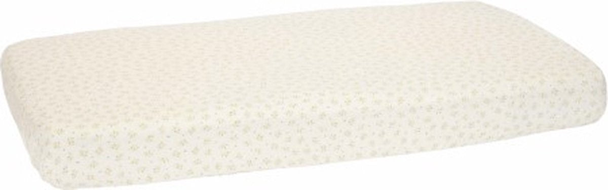 Drap-housse junior Little Dutch - vert - taille junior - essentiels - feuilles de myrtille