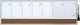 Planificateur hebdomadaire tableau blanc Nobo - planificateur hebdomadaire magnétique - 585 x 190 mm - marron naturel - idéal pour le bureau à domicile