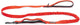 Beeztees parinca premium laisse de marche élastique - laisse pour chien - nylon - rouge - 180 cm x 25 mm