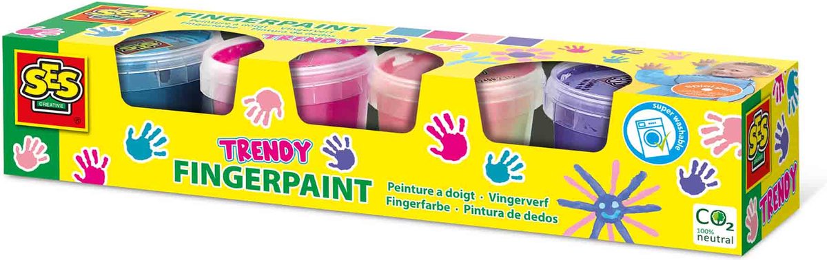 Couleurs à la mode de peinture à doigt, 4x110 ml