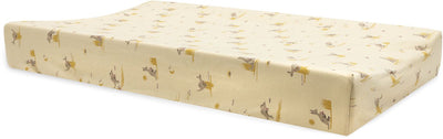 Housse de matelas à langer Jollein - 50x70 cm - côtes nuageuses - kangourous