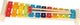 Xylophone en bois Goki avec livre de chansons, 4dlg.
