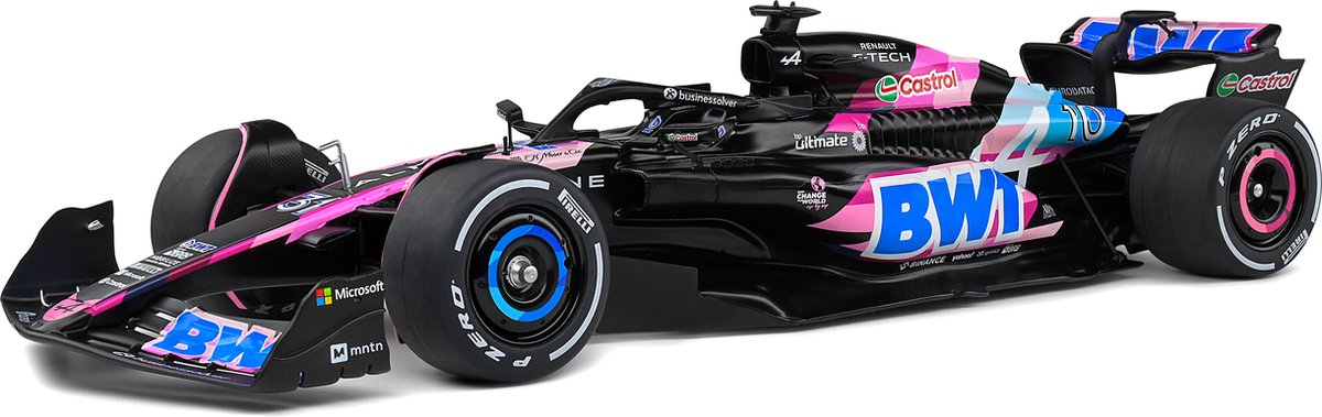 Solido Alpine A524 Présentation 2024 Pierre Gasly F1, Rose Échelle 1:18