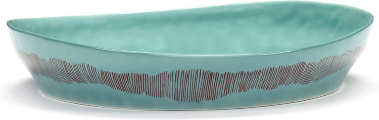 Serax - ottolenghi feast - serveerkom s - azurblauw rood - 30 ø