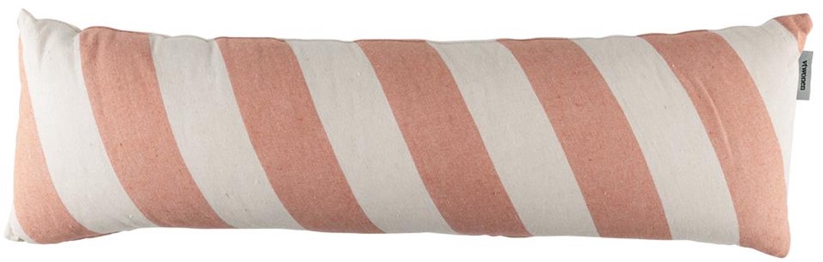 Coussin décoratif long Vtwonen bold - 30x90 cm - pêche