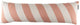 Coussin décoratif long Vtwonen bold - 30x90 cm - pêche