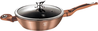 Berlinger haus série métallique - poêle en granit - 24 cm - poignée soft-touch - induction