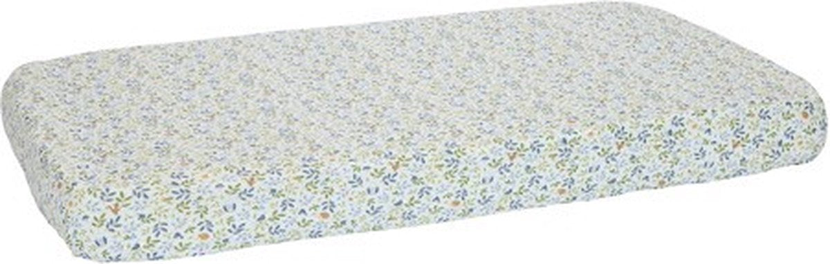 Drap-housse simple Little Dutch - bleu - amis de la forêt - aventure en forêt