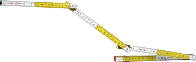 Stanley outils à main règle pliante jaune blanc | 2m - 15mm - 0-35-458