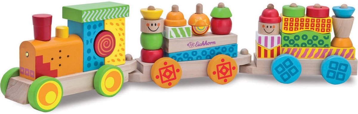 Train en bois Eichhorn avec lumière et son