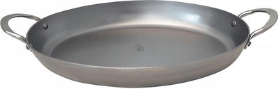 Debuyer de Buyer Mineral B Rôtissoire Ovale 36 cm – Poêle à Frire – Tôle D'acier – Sans PFAS
