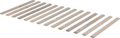 Sommier à lattes Woood sans ruban - bois - 2x200x80