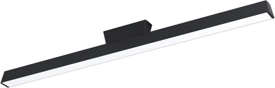 Plafonnier intelligent Eglo connect.z simolaris-z - 122 cm - noir et blanc - lumière blanche rgb réglable - dimmable - zigbee