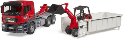 Bruder Man Tgs avec Rolntainer et Schäffer Compact Dother