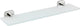 Wenko support de douche et de bain mezzano 46,5 x 13,5 cm verre en acier inoxydable
