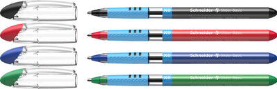 Schneider writing instruments stylo à bille schneider - slider basic - plume xb - étui de 4 pièces (3+1 gratuites) - s-151294