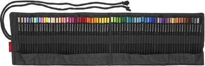 Faber-castell crayon de couleur édition noire - 72 pièces en étui enroulable - noir - fc-116418