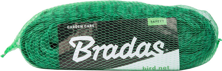 Filet anti-oiseaux Bradas 4x20 mètres - extra fort - maillage 19 mm - vert - filet de jardin oiseaux - contrôle des oiseaux