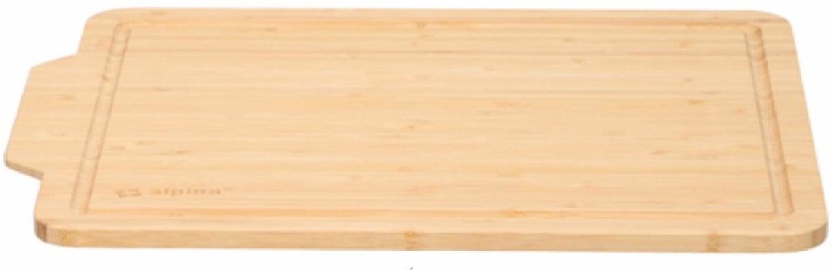 Planche à découper en bambou Alpina - résistante et lavable au lave-vaisselle - 36 x 26 cm - idéale pour les légumes et les fruits