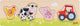 Goki Wooden Stud Puzzle à la ferme, 4e.