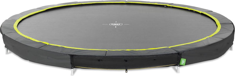 Exit toys trampoline de sport exit silhouette ø366cm - enterré - trampoline enterré - rond - pour enfants - noir