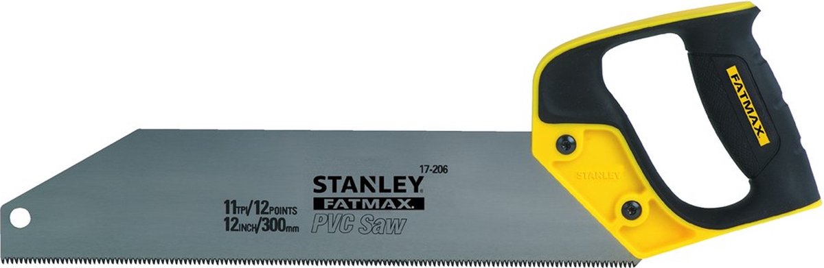 Stanley outils à main fatmax scie à main en pvc 300 mm - 11 dents pouces - 2-17-206