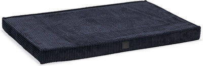 Designed by Lotte Coussin de banc côtelé - Coussin pour chien - Orthopédique - Tissu côtelé - Anthracite - 108x69x8 cm