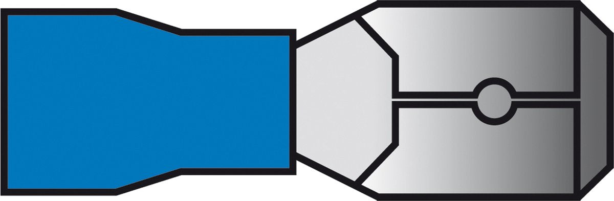 Carpoint connecteurs de câbles 740 bleu blister 10 pièces