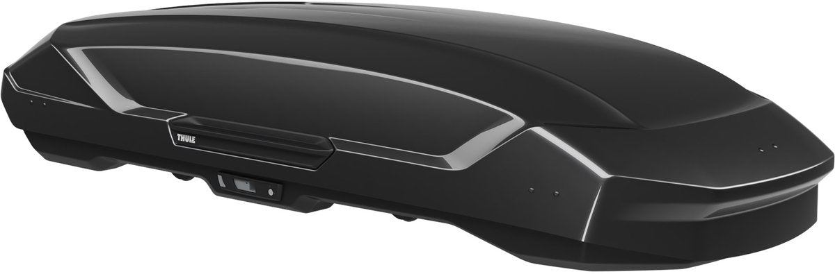Thule motion 3 xxl noir brillant - coffre de toit - ouverture 2 côtés - capacité de charge 75kg - capacité 590 l