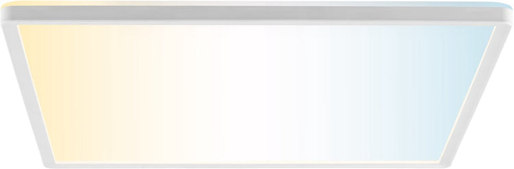 Brilliant avola - plafonnier - largeur 42 cm - led 22w - 3000lm - 2700k-6500k - cct - minuterie - veilleuse - dimmable - télécommande - ip20 - blanc