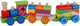 Train d'empilement en bois avec 2 wagons