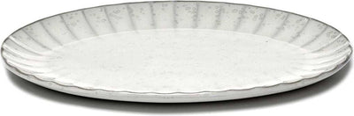 Serax - sergio herman inku - assiette ovale l - blanc - 2 pièces