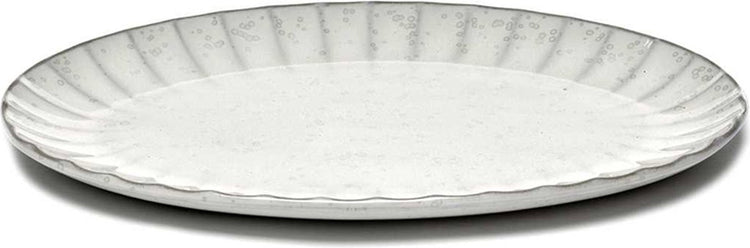 Serax - sergio herman inku - assiette ovale l - blanc - 2 pièces