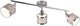 Trio arosa - spot - chrome - excl. 3x e14 28w - abat-jour gris