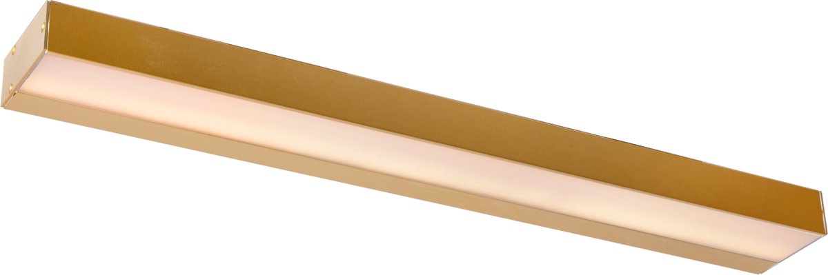 Lucide alexa - applique salle de bain - led - 1x8w 2700k - ip44 - laiton doré mat